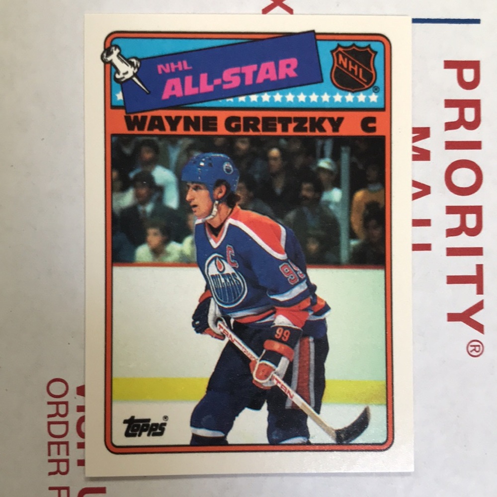 88-89 Topps Hockey All-Star sticker set of 12 - includes Wayne Gretzky